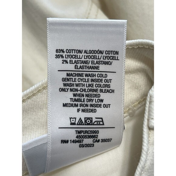 NWT Joes Jeans The Blake Size 26 Cream High Rise Wide Leg Crop ankle - Picture 6 of 6
